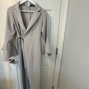 Elegant Gray Women's jumpsuit/half dress